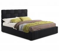 Купить мягкая кровать tiffany 1600 темная с подъемным механизмом с матрасом астра | МебельСТОК