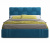 Купить мягкая кровать tiffany 1600 синяя с подъемным механизмом с матрасом promo b cocos | МебельСТОК