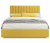 Купить мягкая кровать olivia 1400 желтая с подъемным механизмом | МебельСТОК