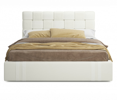 Купить мягкая кровать tiffany 1600 беж с подъемным механизмом с матрасом астра | МебельСТОК