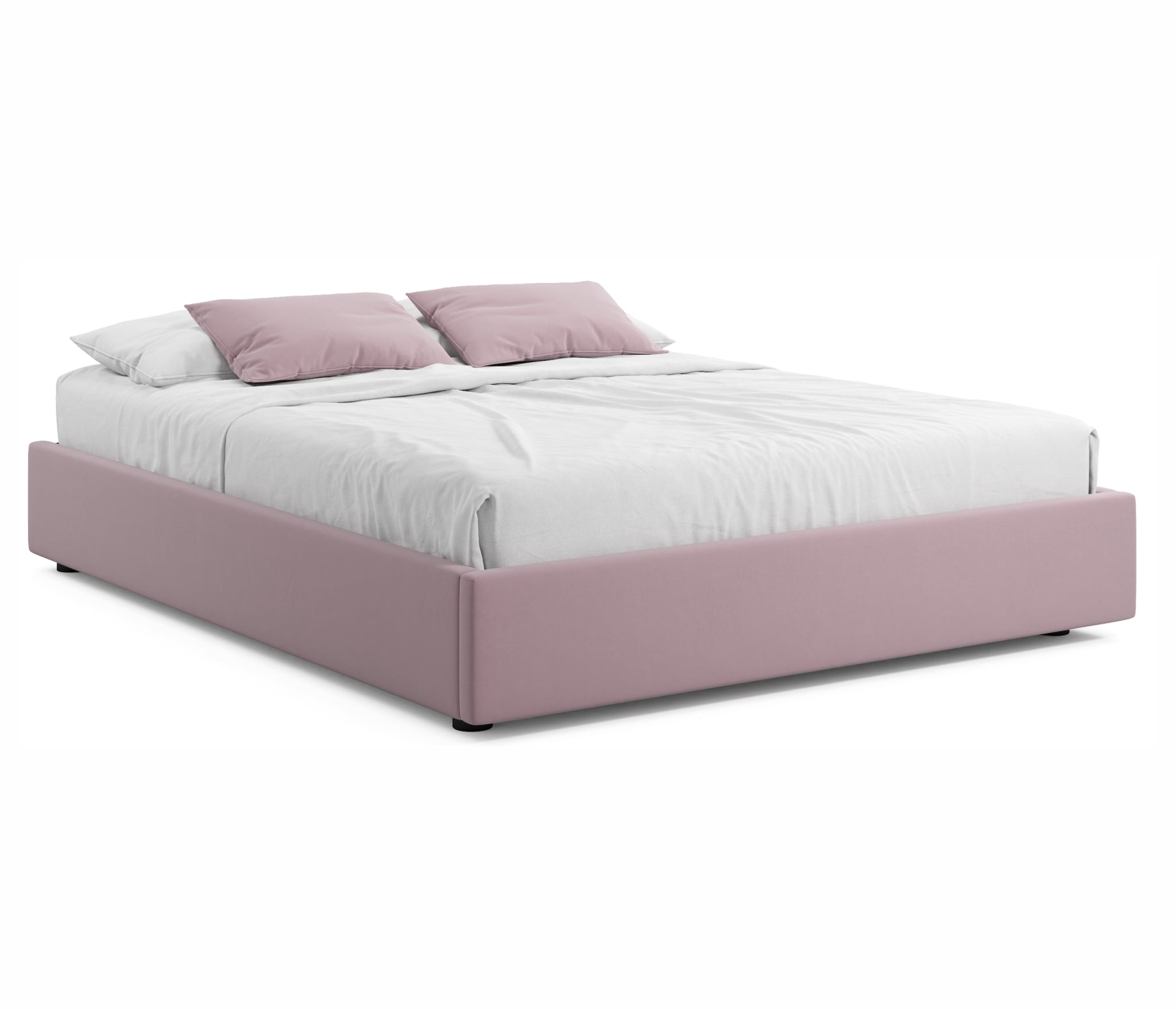 Купить мягкая кровать-софа без изголовья base 1600 лиловый с подъемным механизмом | МебельСТОК
