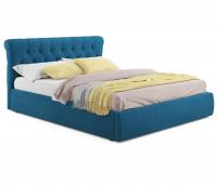 Купить мягкая кровать ameli 1400 синяя с подъемным механизмом с матрасом promo b cocos | МебельСТОК