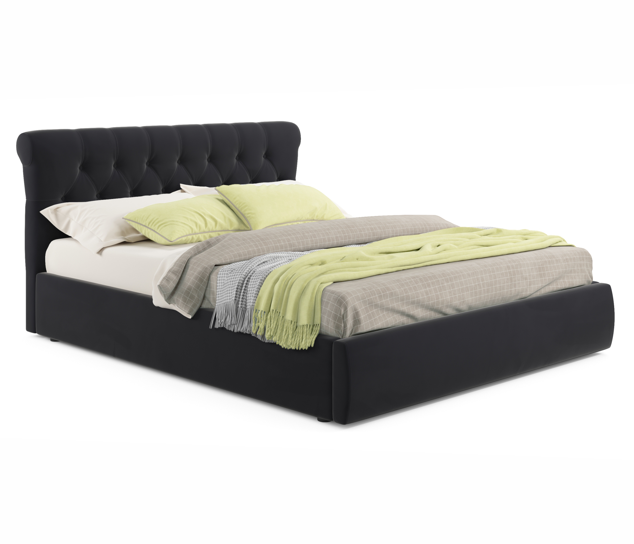 Купить мягкая кровать ameli 1800 темная с подъемным механизмом | МебельСТОК