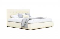 Купить мягкая кровать "selesta" 1400 беж с матрасом гост с подъемным механизмом | ZEPPELIN MOBILI