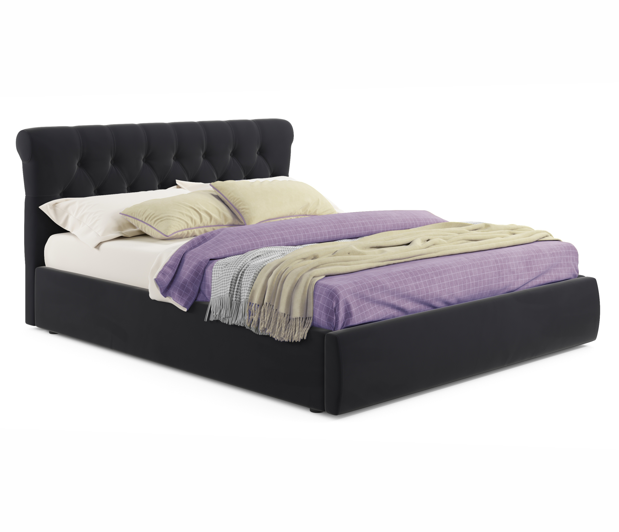 Купить мягкая кровать ameli 1400 темная с подъемным механизмом с матрасом гост | МебельСТОК