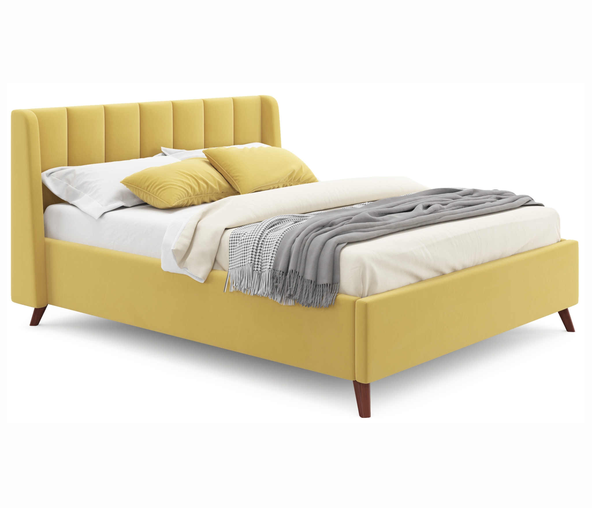 Купить мягкая кровать betsi 1600 желтая с подъемным механизмом | ZEPPELIN MOBILI