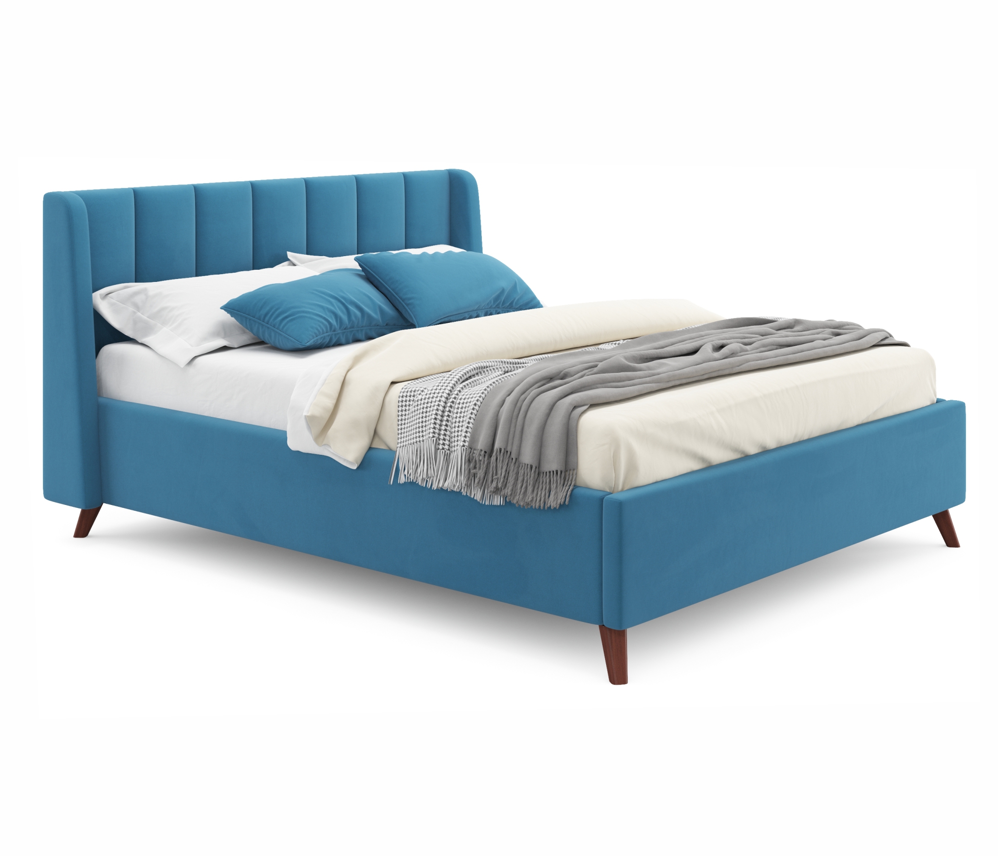 Купить мягкая кровать betsi 1600 синяя с подъемным механизмом и матрасом астра | ZEPPELIN MOBILI