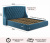 Купить мягкая кровать "stefani" 1800 синяя с ортопед. основанием | ZEPPELIN MOBILI