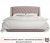 Купить мягкая кровать "stefani" 1400 лиловая с подъемным механизмом с орт.матрасом promo b cocos | МебельСТОК
