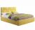Купить мягкая кровать tiffany 1600 желтая с подъемным механизмом с матрасом гост | МебельСТОК
