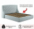 Купить мягкая кровать "stefani" 1400 мята пастель с ортопедическим основанием | МебельСТОК