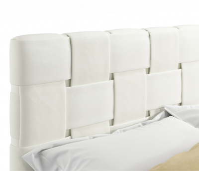 Купить мягкая кровать tiffany 1600 беж с ортопедическим основанием | МебельСТОК