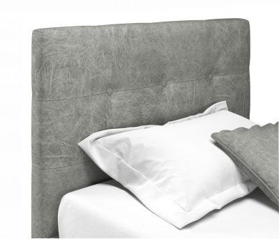 Купить мягкая кровать selesta 900 кожа графит с ортопедическим основанием | МебельСТОК