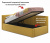 Купить односпальная кровать-тахта bonna 900 с защитным бортиком желтая и подъемным механизмом | МебельСТОК