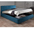 Купить мягкая кровать "selesta" 1400 синяя с матрасом гост с подъемным механизмом | ZEPPELIN MOBILI