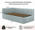 Купить мягкая кровать milena 900 мята пастель с подъемным механизмом и матрасом promo b cocos | МебельСТОК