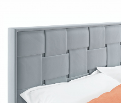 Купить мягкая кровать tiffany-о 1600 серая с подъемным механизмом | МебельСТОК