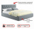 Купить мягкая кровать verona 1600 серая с подъемным механизмом | МебельСТОК