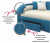 Купить мягкая кровать elda 900 синяя с ортопедическим основанием и матрасом гост | МебельСТОК