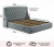 Купить мягкая кровать "stefani" 1600 серая с подъемным механизмом | ZEPPELIN MOBILI