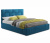 Купить мягкая кровать tiffany 1600 синяя с подъемным механизмом с матрасом гост | МебельСТОК