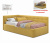 Купить односпальная кровать-тахтаbonna 900 желтая с подъемным механизмом | ZEPPELIN MOBILI