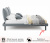 Купить мягкая кровать fly 1400 серая с ортопедическим основанием | МебельСТОК
