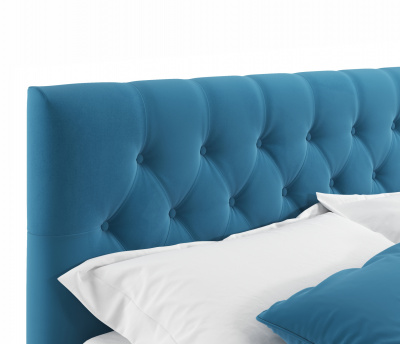 Купить мягкая кровать verona 1400 синяя с подъемным механизмом | МебельСТОК