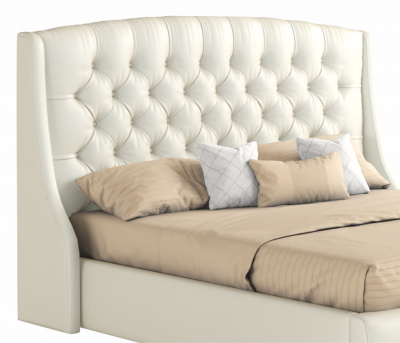 Купить мягкая кровать "стефани" 1600 белая с орт.основанием и матрасом астра | МебельСТОК