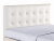 Мягкая интерьерная кровать "Селеста" 1400 белая с матрасом ГОСТ | МебельСТОК