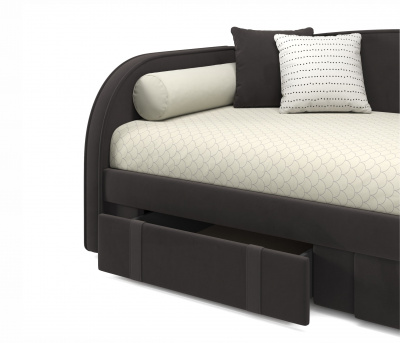 Купить мягкая кровать elda 900 шоколад с ортопедическим основанием | МебельСТОК