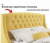 Купить мягкая кровать "stefani" 1600 желтая с ортопед. основанием с матрасом астра | ZEPPELIN MOBILI
