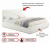 Купить мягкая кровать "selesta" 1800 беж с ортопед.основанием с матрасом астра | ZEPPELIN MOBILI