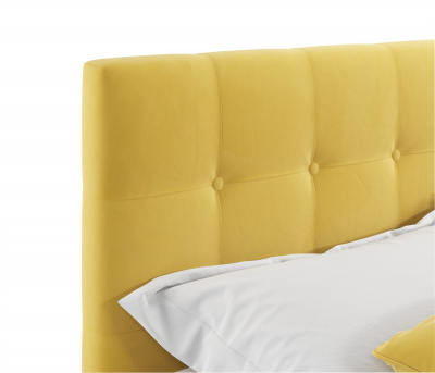 Купить мягкая кровать selesta 1200 желтая с ортопед.основанием с матрасом астра | ZEPPELIN MOBILI