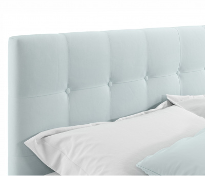 Купить мягкая кровать selesta 1600 мята пастель с ортопед.основанием | МебельСТОК