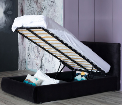 Купить мягкая кровать selesta 1200 темная с подъем.механизмом с матрасом астра | ZEPPELIN MOBILI