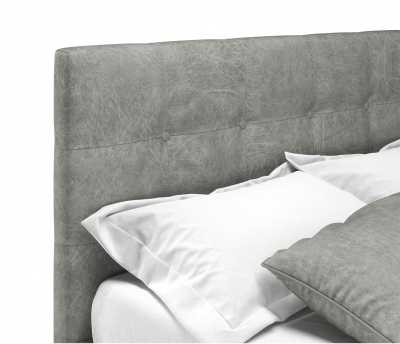 Купить мягкая кровать selesta 1200 кожа графит с подъемным механизмом | МебельСТОК