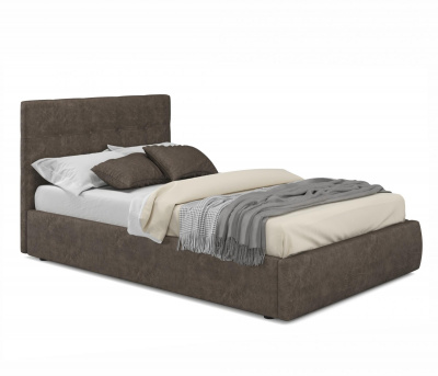 Купить мягкая кровать selesta 1200 кожа брауни с подъемным механизмом | МебельСТОК