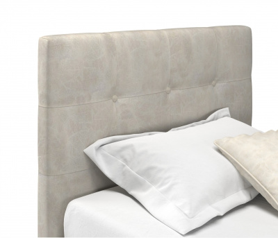 Купить мягкая кровать selesta 900 кожа кремовый с ортопедическим основанием | МебельСТОК