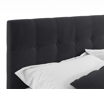 Купить мягкая кровать "selesta" 1600 темная с ортопед.основанием с матрасом астра | ZEPPELIN MOBILI