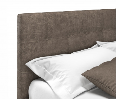 Купить мягкая кровать selesta 1800 кожа брауни с подъемным механизмом | МебельСТОК