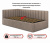 Купить мягкая кровать milena 900 кожа латте с подъемным механизмом | МебельСТОК