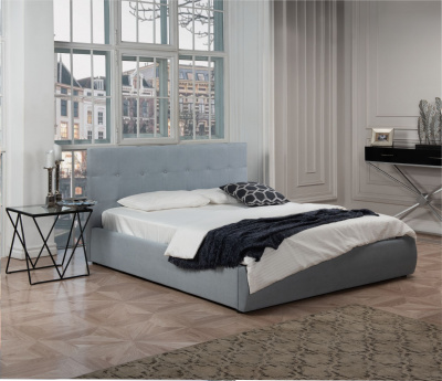 Купить мягкая кровать "selesta" 1800 серая с подъемным механизмом | ZEPPELIN MOBILI