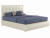 Мягкая интерьерная кровать "Селеста" 1400 белая с матрасом ГОСТ | МебельСТОК