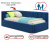Купить односпальная кровать-тахта bonna 900 синяя с подъемным механизмом | ZEPPELIN MOBILI